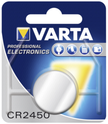 Pilas: 1 Varta electronic CR 2450