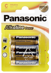 Pilas: 1x2 Panasonic Alkaline Power Baby C LR 14