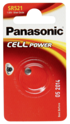Pilas: Panasonic SR-521 EL