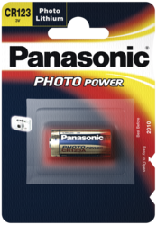 Pilas: 1x100 Panasonic Photo CR-123 A Litio caja grande