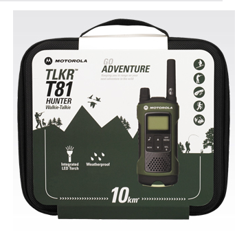 Walkie Motorola TLKR T81 para caza y deportes