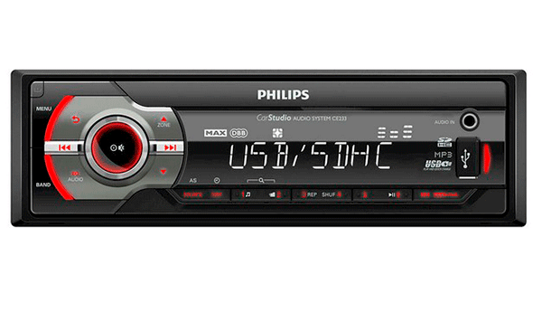 Radios de coche: Autoradio Philips CE233 USB SD Aux 4x50W