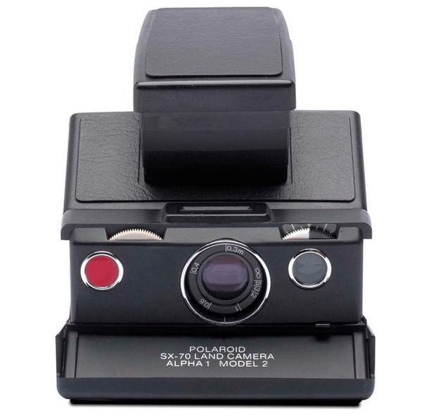 Cámaras especiales: Cámara original Polaroid SX-70 Negra